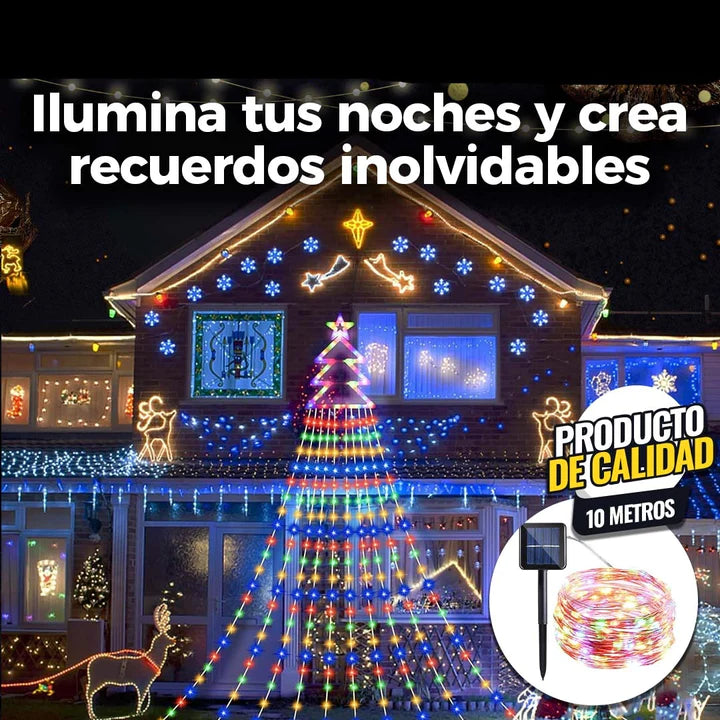 Luces Hada Multicolor Navidad Sola 10 metros