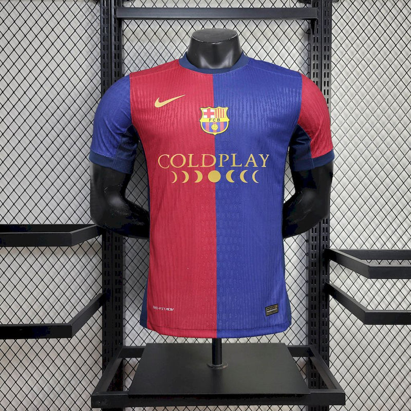 CAMISETA BARCELONA I 24/25 HOMBRE COLDPLAY(VERSIÓN JUGADOR)