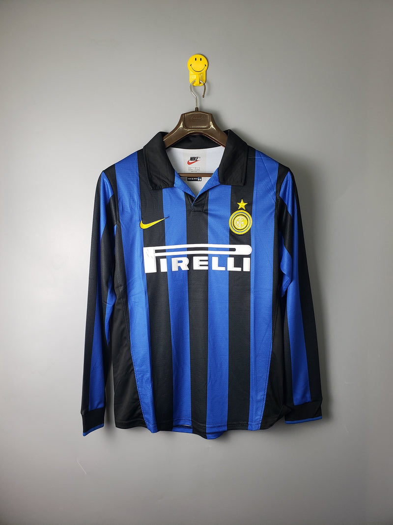 CAMISETA INTER DE MILAN I 98 MANGA LARGA HOMBRE (RETRO)