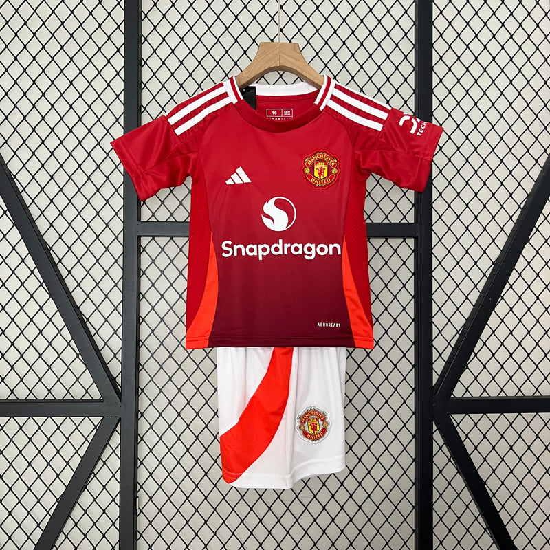 CAMISETA MANCHESTER UNITED I 24/25 CONJUNTO INFANTIL