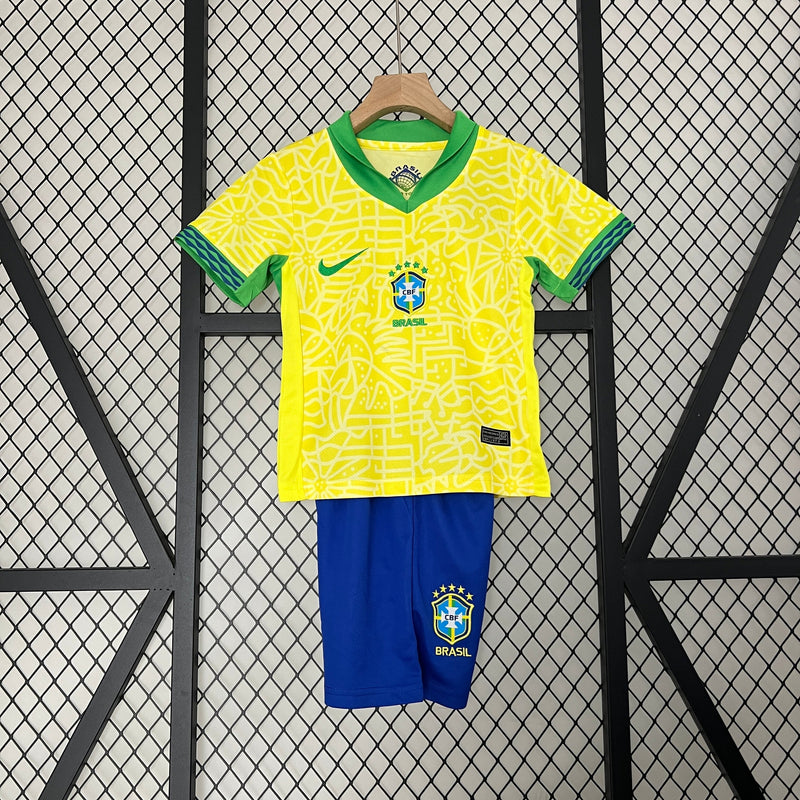 CAMISETA BRASIL I COPA AMÉRICA 2024 CONJUNTO INFANTIL