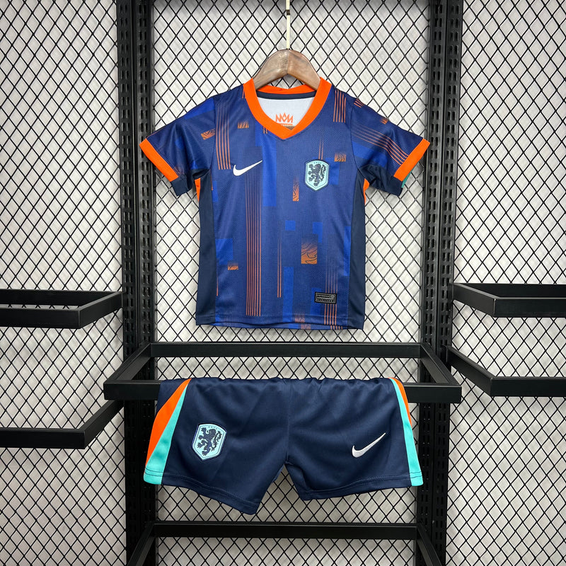 CAMISETA HOLANDA II 2024 CONJUNTO INFANTIL