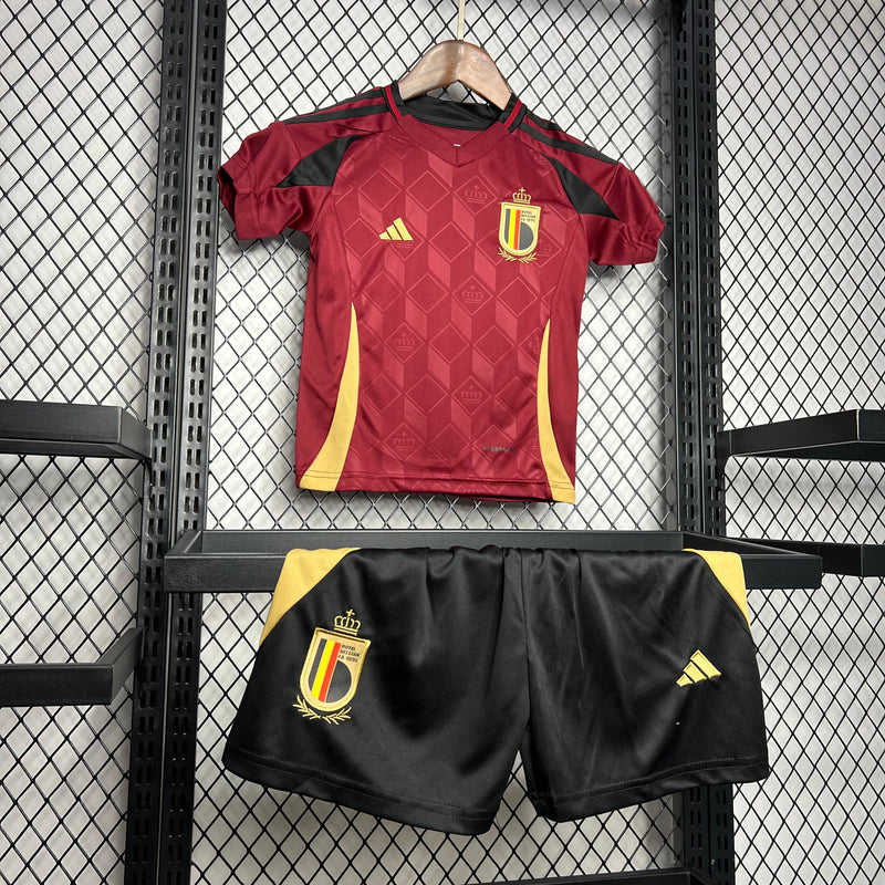 CAMISETA BELGICA I EURO 2024 CONJUNTO INFANTIL