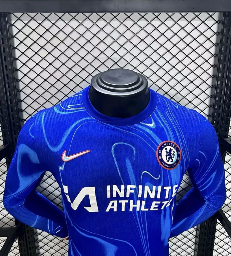 CAMISETA CHELSEA I 24/25HOMBRE MANGA LARGA (VERSION JUGADOR)