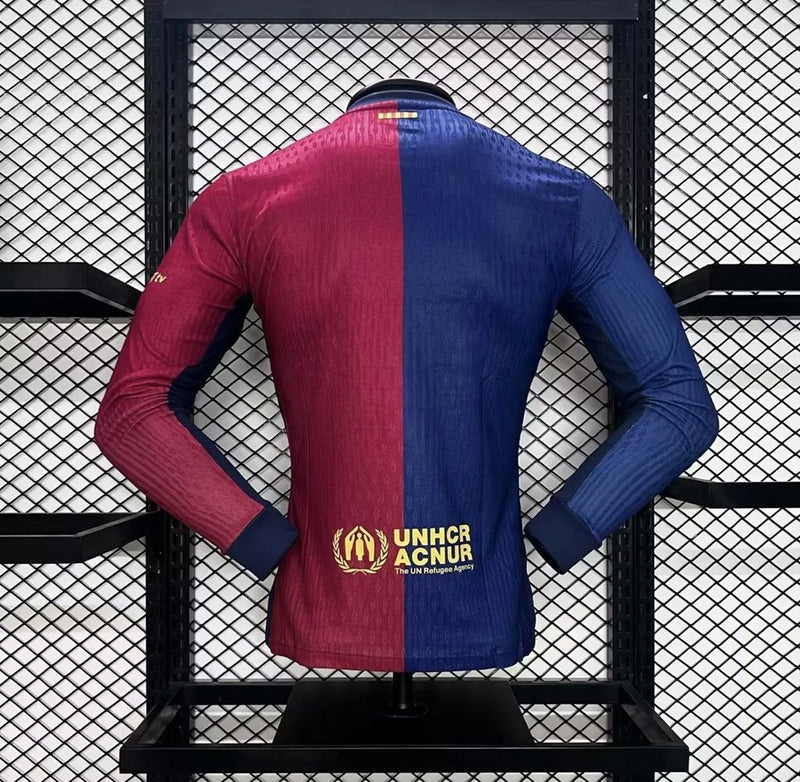 CAMISETA BARCELONA I 24/25 HOMBRE (VERSIÓN JUGADOR) MANGA LARGA