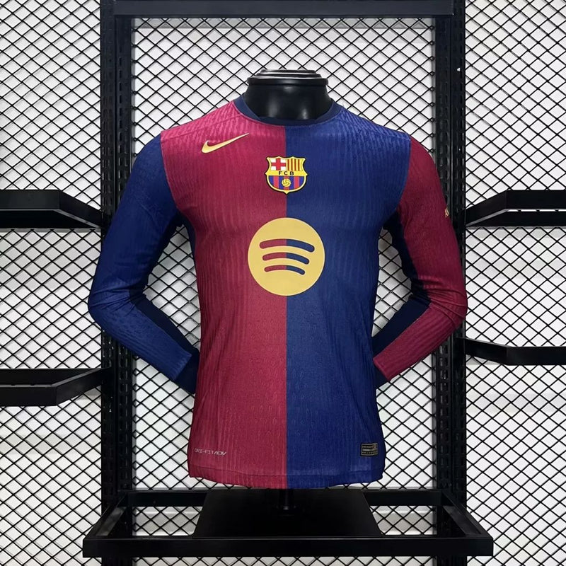 CAMISETA BARCELONA I 24/25 HOMBRE (VERSIÓN JUGADOR) MANGA LARGA