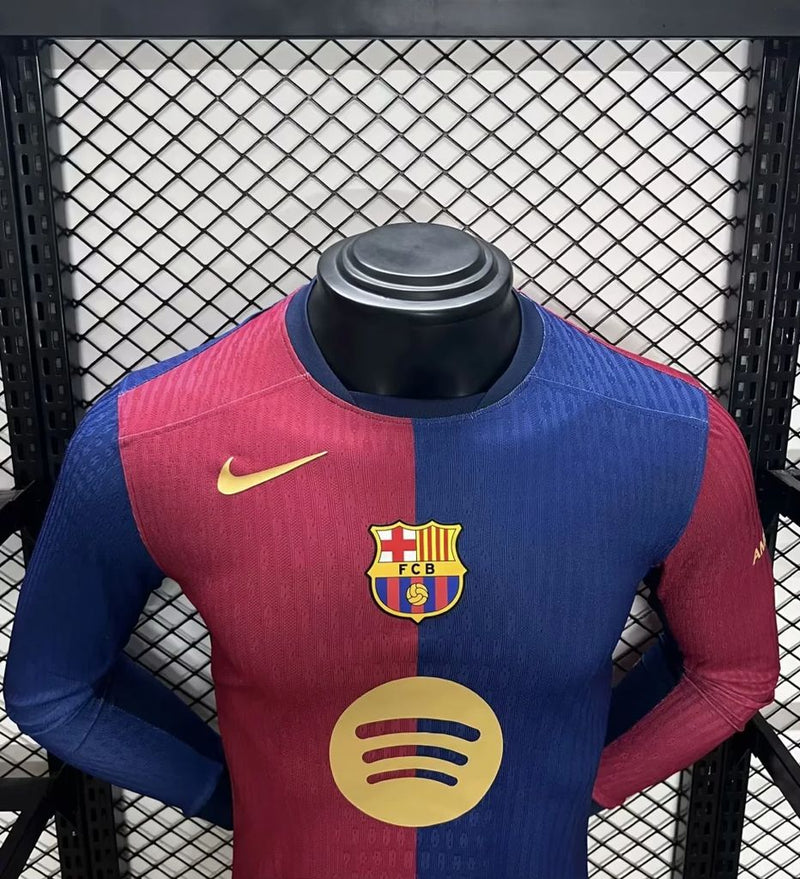 CAMISETA BARCELONA I 24/25 HOMBRE (VERSIÓN JUGADOR) MANGA LARGA