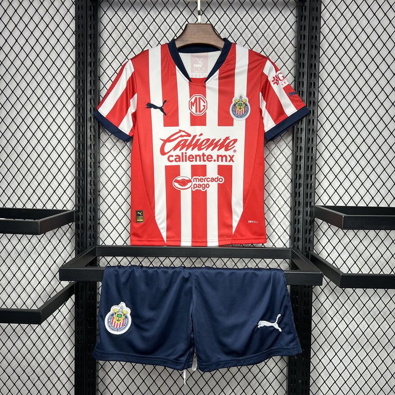 CAMISETA CHIVAS GUADALAJARA I 24/25 CONJUNTO INFANTIL