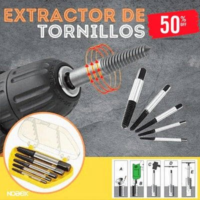 KIT EXTRACTOR DE TORNILLOS DAÑADOS