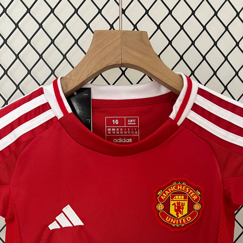 CAMISETA MANCHESTER UNITED I 24/25 CONJUNTO INFANTIL